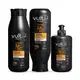 Combo Vult Cabelos Cacheados 3A a 3C: Shampoo 350ml + Condicionador 325ml + Creme para Pentear 300ml