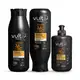 Combo Cabelos Cacheados 3A a 3C: Shampoo 350ml + Condicionador 325ml + Creme para Pentear 300ml