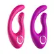 Vibrador com Motor Duplo e controle sem Fio Rosa – Recarregável (2)