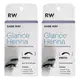 Kit 2 Henna Glance Cor Preto Rare Way 3,5g