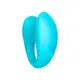 Sincronia Vibrador de Casal Recarregável com 9 Modos de Vibração - Azul (2)