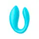 Sincronia Vibrador de Casal Recarregável com 9 Modos de Vibração - Azul (3)