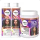 Kit Salon Line SOS Cachos Super Óleos: Shampoo 300ml e Condicionador 200ml + Creme Para Pentear 1kg (1)