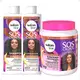 Kit Salon Line SOS Cachos Super Óleos: Shampoo 300ml e Condicionador 200ml + Cremáscara 2 em 1 1kg (1)