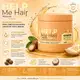 Kit Cronograma Capilar Help Me Hair Máscara Hidratação, Nutrição e Reconstrução Raaf Cosmetics - 500g (3)