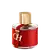 Frasco de perfume Carolina Herrera em embalagem vermelha com detalhes dourados, tampa dourada e logotipo da marca visível.