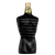 A imagem mostra o perfume Le Male Le Parfum Jean Paul Gaultier um frasco preto e dourado com design em formato inspirado no torso masculino icônico da maison