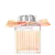 Frasco de perfume Chloé com tampa prateada e laço laranja, em embalagem de vidro com listras verticais, exibindo o nome da marca em destaque.
