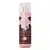 Body splash Cuide-se Bem Deleite Chocolatudo em frasco transparente com líquido bege e tampa borrifadora. Rótulo rosa com detalhes em marrom e vaca estilizada.