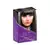 Caixa de tinta para cabelo Essenziale Alphaline, tonalizante em creme. A embalagem é uma caixa retangular de cor roxa escura com detalhes em branco. Há uma imagem de uma modelo com cabelos pretos. O texto na caixa indica que é o tom 2.1 Preto Azulado
