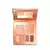 Paleta ee maquiagem multifuncional Nudelele Quem Disse, Berenice? em estojo na cor rosa com espelho na tampa contendo seis cores diferentes de sombras e blushes em tons de nude.